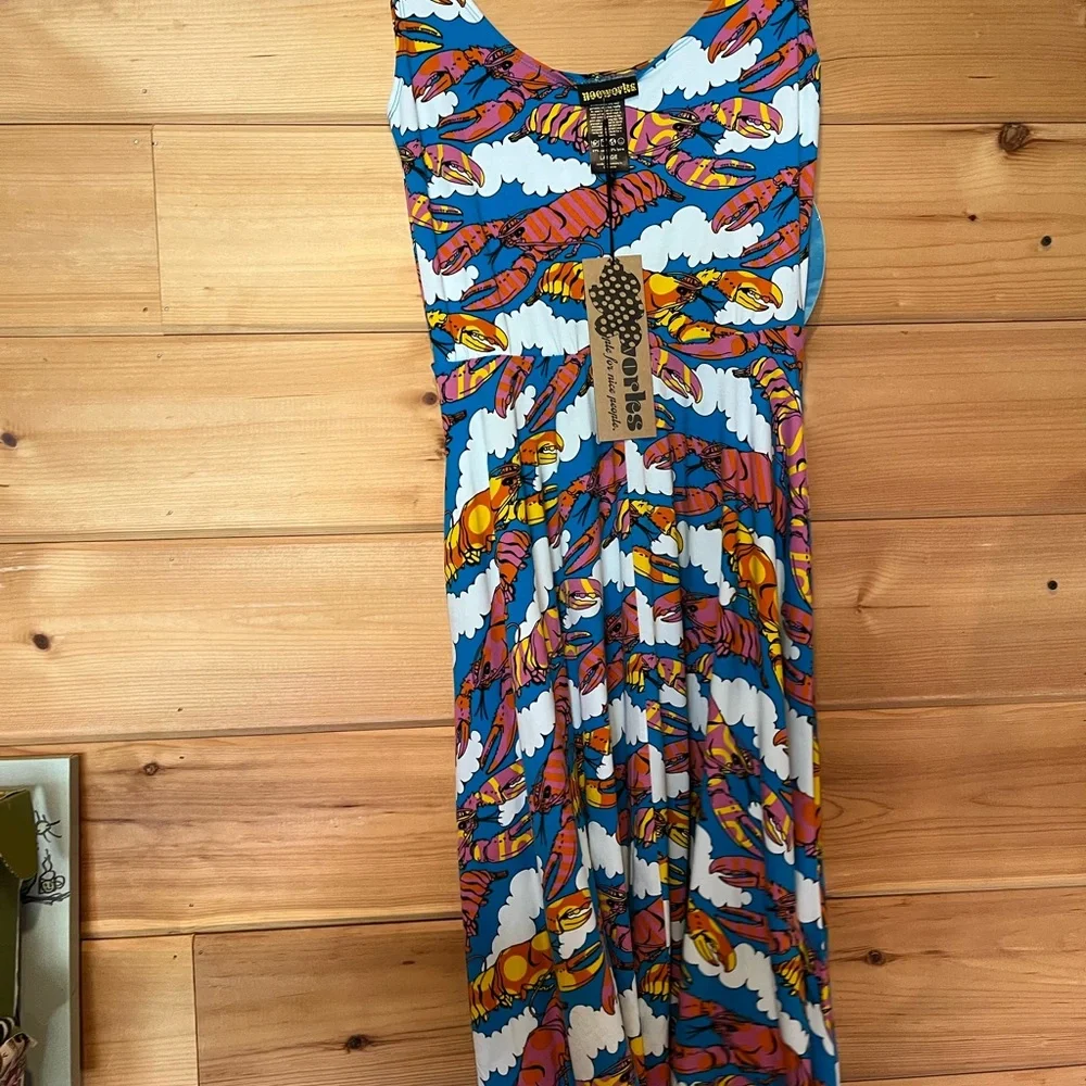 Nooworks Lobster dreams vacation dress NWT - Picture 3 of 3